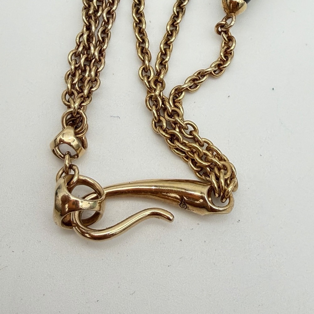 Di modolo Sahara Smoky Quartz Necklace Sterling Silver 18k Rose Gold Plated Read - Picture 7 of 16